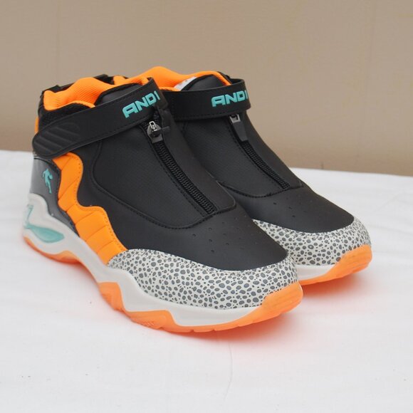 And1 Kid's Beast Mode Rubber Shoes - Black Orange - Picture 2 of 10